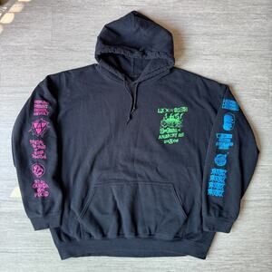 Lockwood 51 Hoodie XXL Black Pullover Queers of Anarchy Chaos LGBT SQAF REVOLT